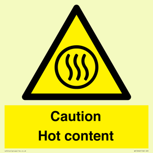 Caution Hot content